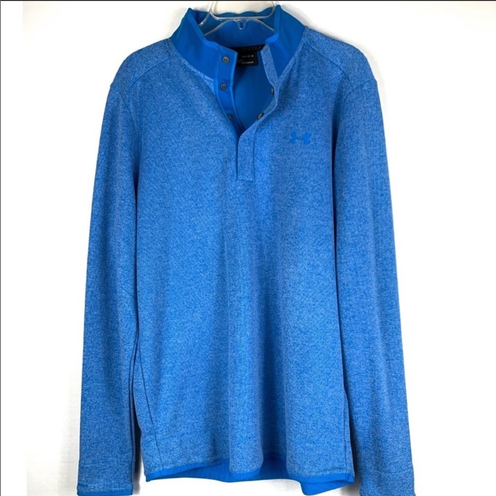 NWT Men's UA Storm SweaterFleece Heather Snap Mock